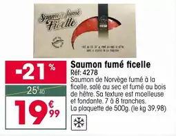 Croque Gel Saumon fumé ficelle offre