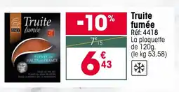 Croque Gel Truite fumée offre