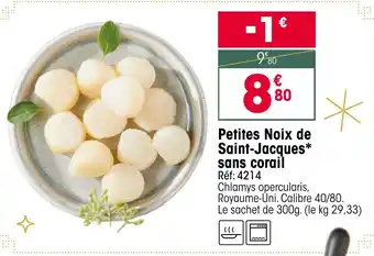 Croque Gel Petites Noix de Saint-Jacques sans corail offre