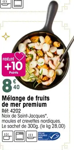 Croque Gel Mélange de fruits de mer premium offre