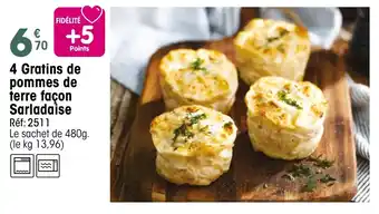 Croque Gel 4 Gratins de pommes de terre façon Sarladaise offre