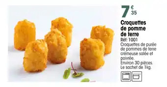 Croque Gel Croquettes de pomme de terre offre