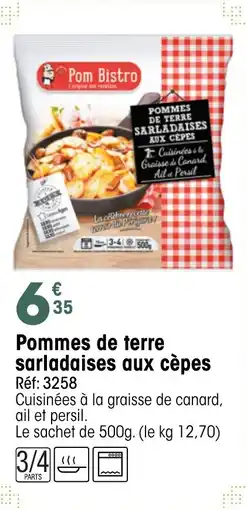 Croque Gel Pommes de terre sarladaises aux cèpes offre