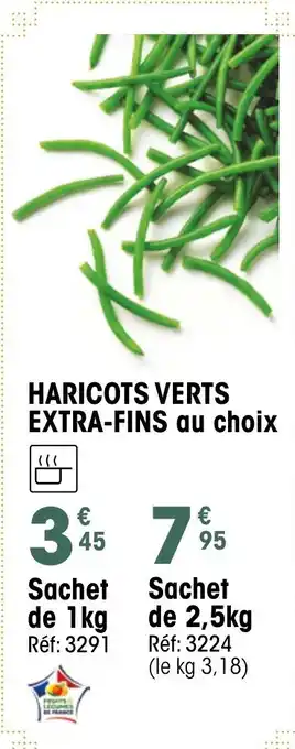 Croque Gel Haricots verts extra-fins offre