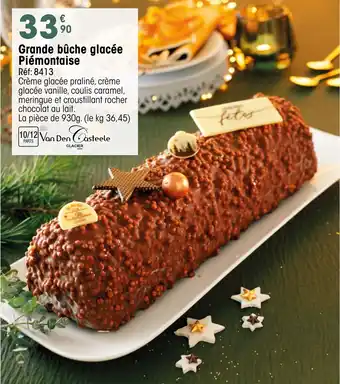 Croque Gel Grande bûche glacée Piémontaise offre