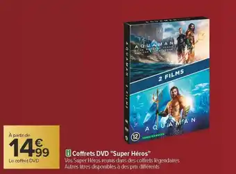 Carrefour Coffrets dvd super héros offre