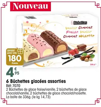 Croque Gel 6 Bûchettes glacées assorties offre