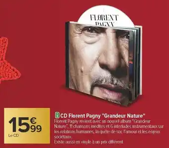 Cd florent pagny grandeur nature