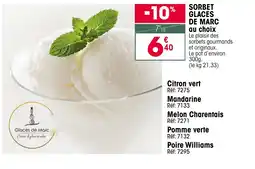 Croque Gel Sorbet glaces de marc offre