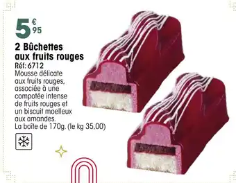 Croque Gel 2 Bûchettes aux fruits rouges offre