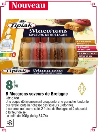 Croque Gel TIPIAK 8 Macarons saveurs de Bretagne offre
