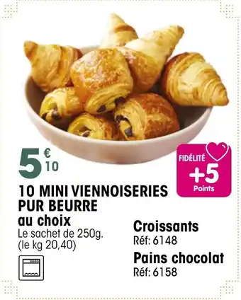 Croque Gel 10 mini viennoiseries pur beurre offre