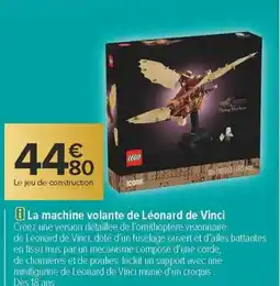 Carrefour La machine volante de léonard de vinci offre