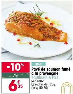 Croque Gel BOURGAIN & FILS Pavé de saumon fumé à la provençale offre