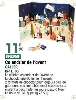 Croque Gel GALLER Calendrier de l'avent offre
