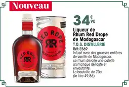 Croque Gel T.O.S. DISTILLERIE Liqueur de Rhum Red Drope de Madagascar offre