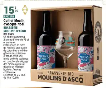 Croque Gel BRASSERIE Coffret Moulin d'Ascqde Noël offre
