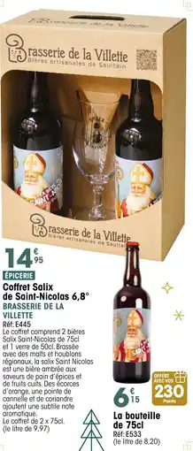 Croque Gel BRASSERIE DE LA VILLETTE Coffret Salix de Saint-Nicolas 6,8° offre
