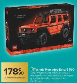 Carrefour Technic mercedes benz g 500 offre