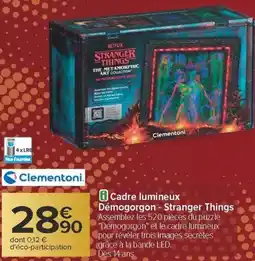 Carrefour Cadre lumineux démogorgon stranger things offre