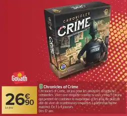 Carrefour Chronicles of crime offre
