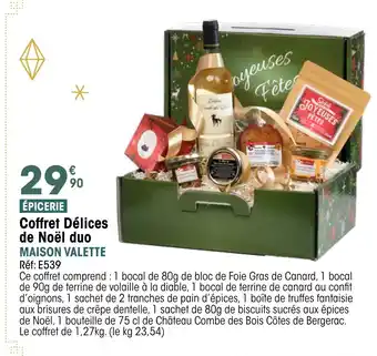 Croque Gel MAISON VALETTE Coffret Délices de Noël duo offre