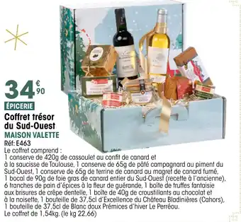 Croque Gel MAISON VALETTE Coffret trésor du Sud-Ouest offre
