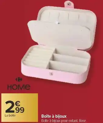 Carrefour Boîte à bijoux offre