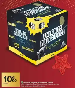 Carrefour Roll'cube énigmes policières en famille offre