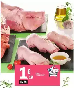 E.Leclerc Porc: tête et pier offre