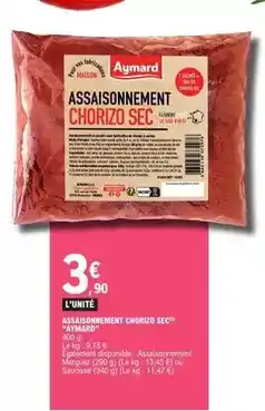 E.Leclerc Assaisonnement chorizo sec offre