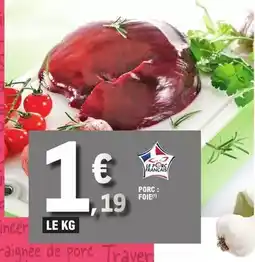 E.Leclerc Porc : foie offre