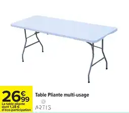 Carrefour Table pliante multi usage offre