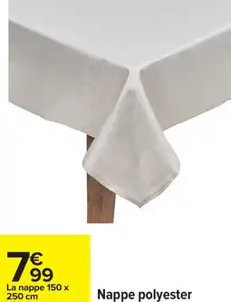 Carrefour Nappe polyester offre