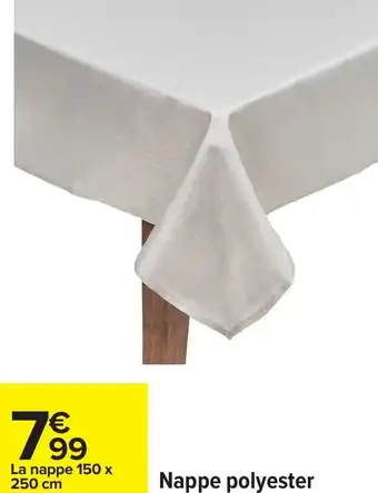 Carrefour Nappe polyester offre