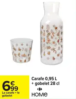 Carrefour Carafe gobelet offre