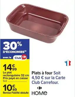Carrefour Plats à four offre