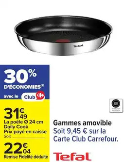 Carrefour Gammes amovible offre