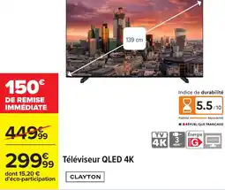 Carrefour Téléviseur qled 4k offre