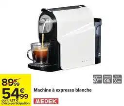 Carrefour Machine à expresso blanche offre