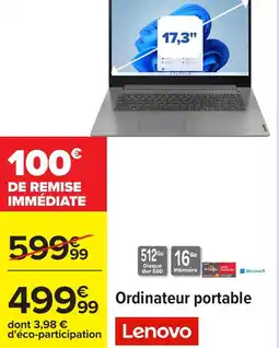 Carrefour Ordinateur portable offre