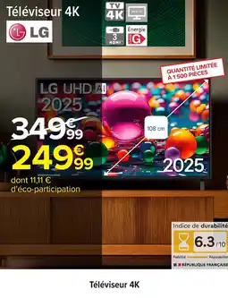 Carrefour Téléviseur 4k offre
