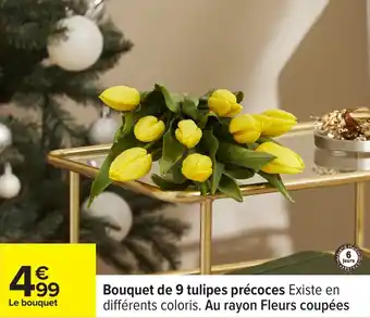 Carrefour Bouquet de 9 tulipes offre