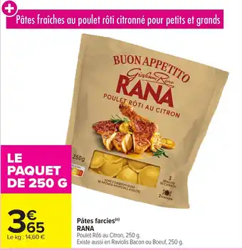 Carrefour Market Pâtes farcies rana offre