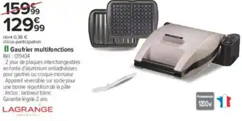 Carrefour Gaufrier multifonctions offre