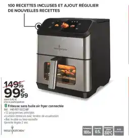 Carrefour Friteuse sans huile air fryer connectée offre