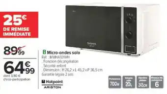 Carrefour Micro-ondes solo offre