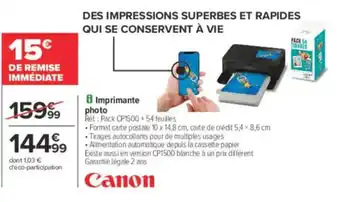 Carrefour Imprimante photo offre