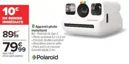 Carrefour Appareil photo instantané polaroid offre