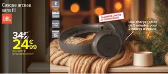 Carrefour Casque arceau sans fil jbl offre